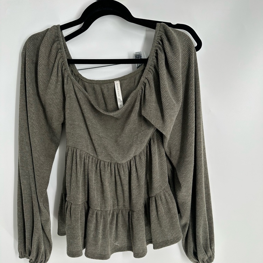 Altar’d State long sleeve ruffle top